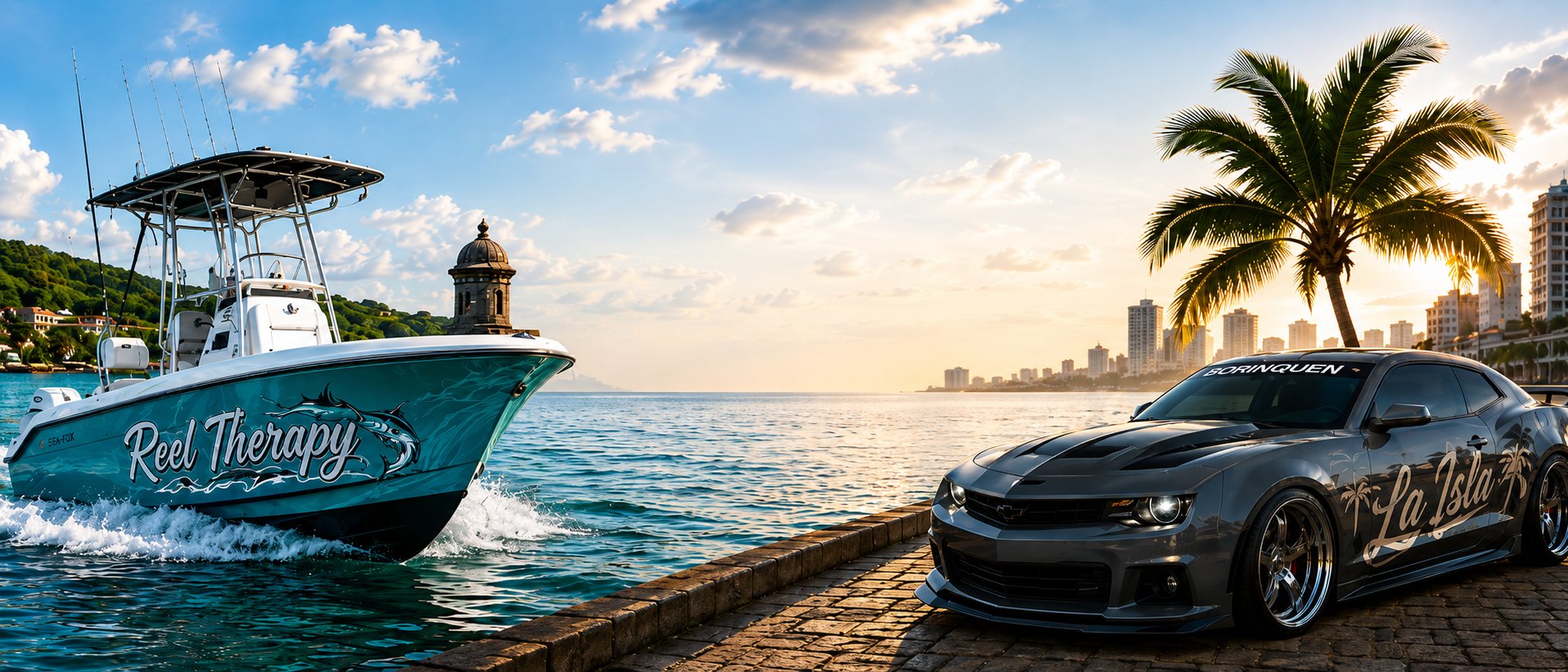 Letreros personalizados para botes y autos